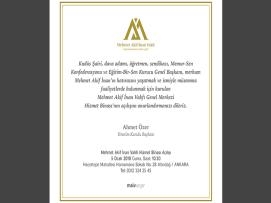 Mehmet Akif İnan Vakfı Açılış Töreni